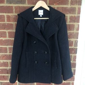 Croft & Barrow Women's Small Wool Double Breasted Pea Coat